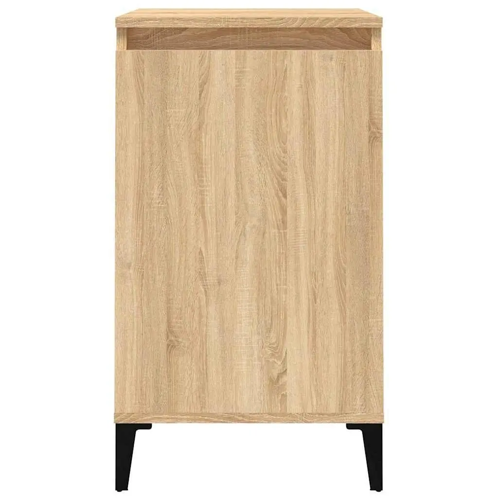 Brown Nightstand Set of 2 with Engineered Wood