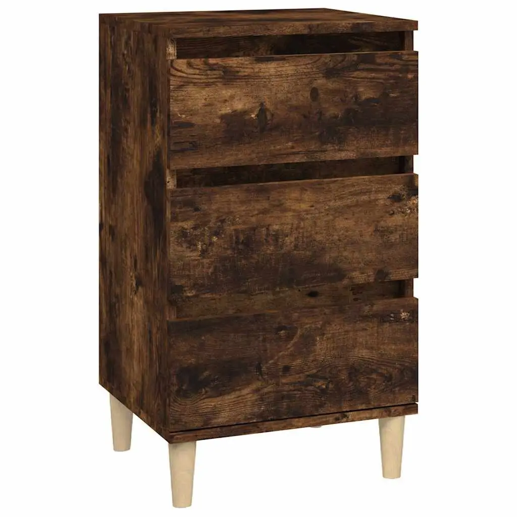 3 Drawer Bedside Cabinet 40x35x70cm Brown