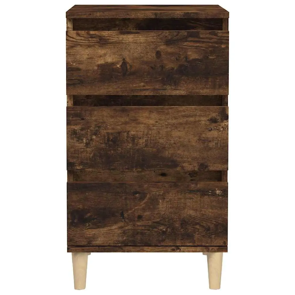 3 Drawer Bedside Cabinet 40x35x70cm Brown