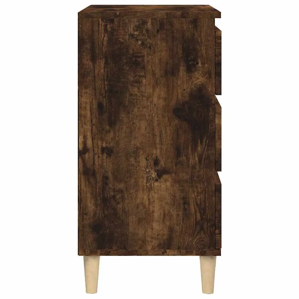 3 Drawer Bedside Cabinet 40x35x70cm Brown