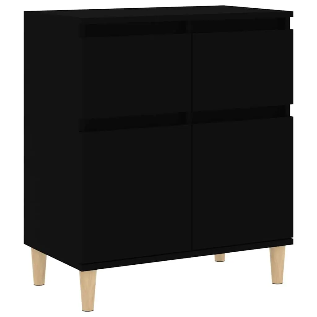 Sideboard Engineered Wood 60x35x70 cm Black