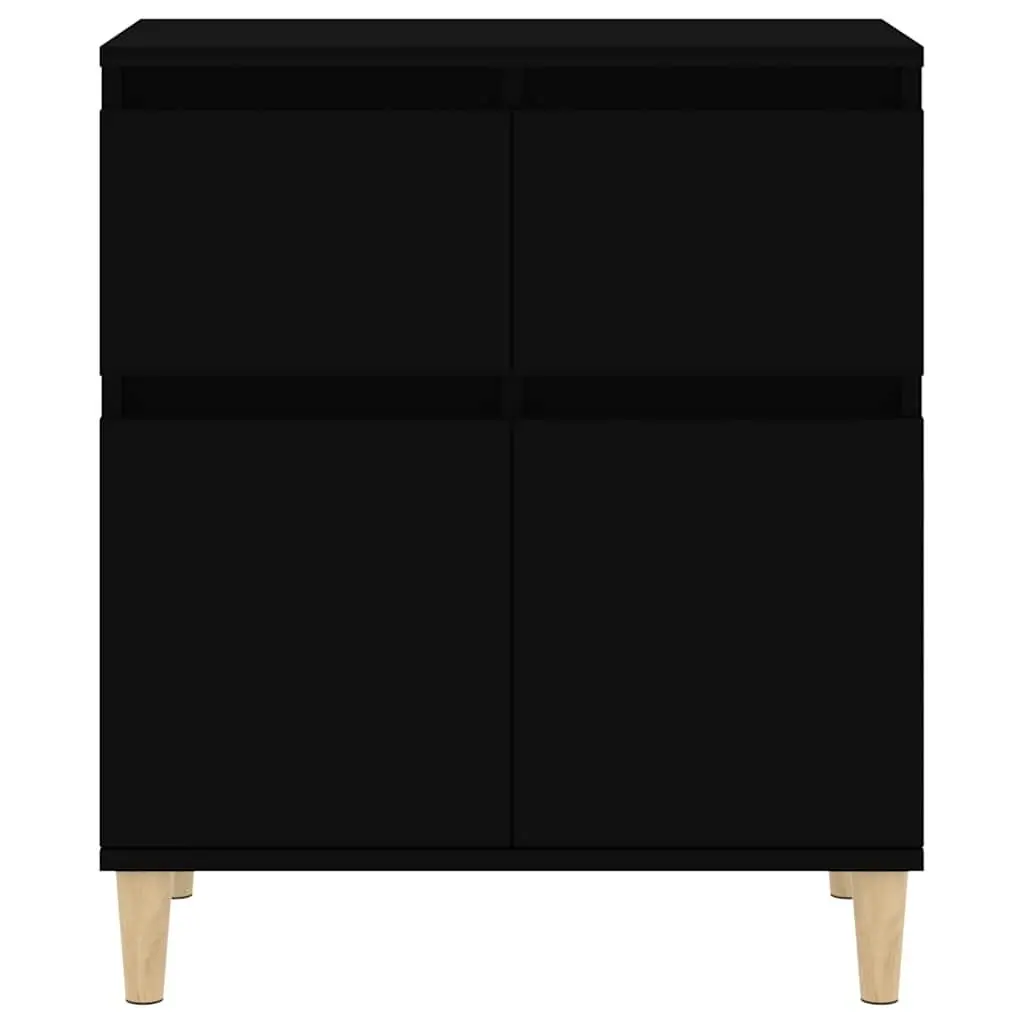 Sideboard Engineered Wood 60x35x70 cm Black