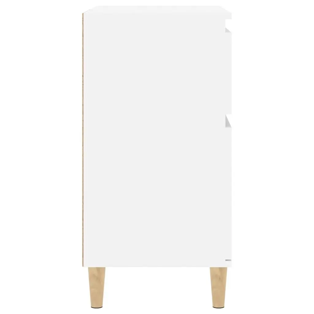 Sideboard Engineered Wood High Gloss White 60x35x70cm