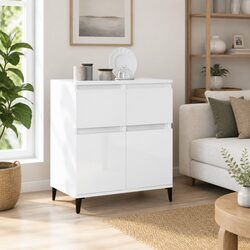High Gloss White Sideboard Cabinet 60x35x70cm