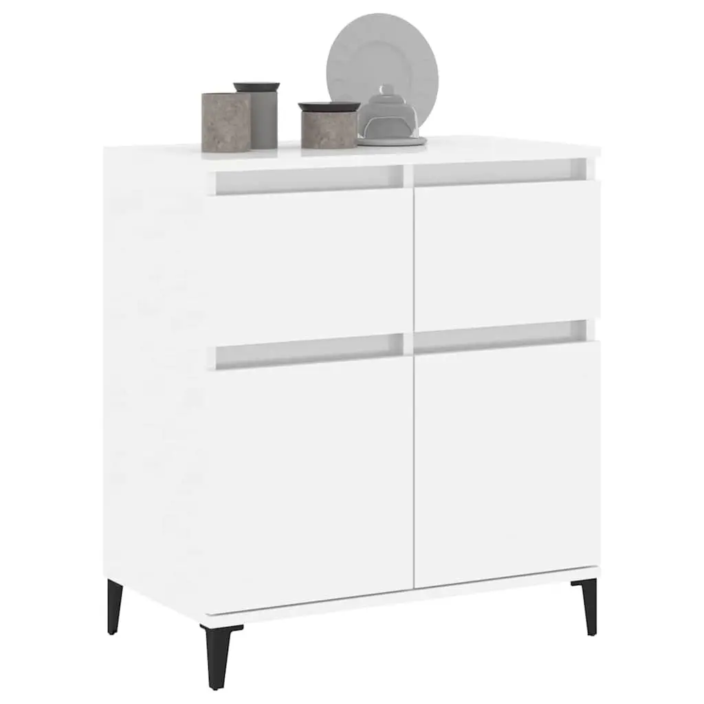 High Gloss White Sideboard Cabinet 60x35x70cm