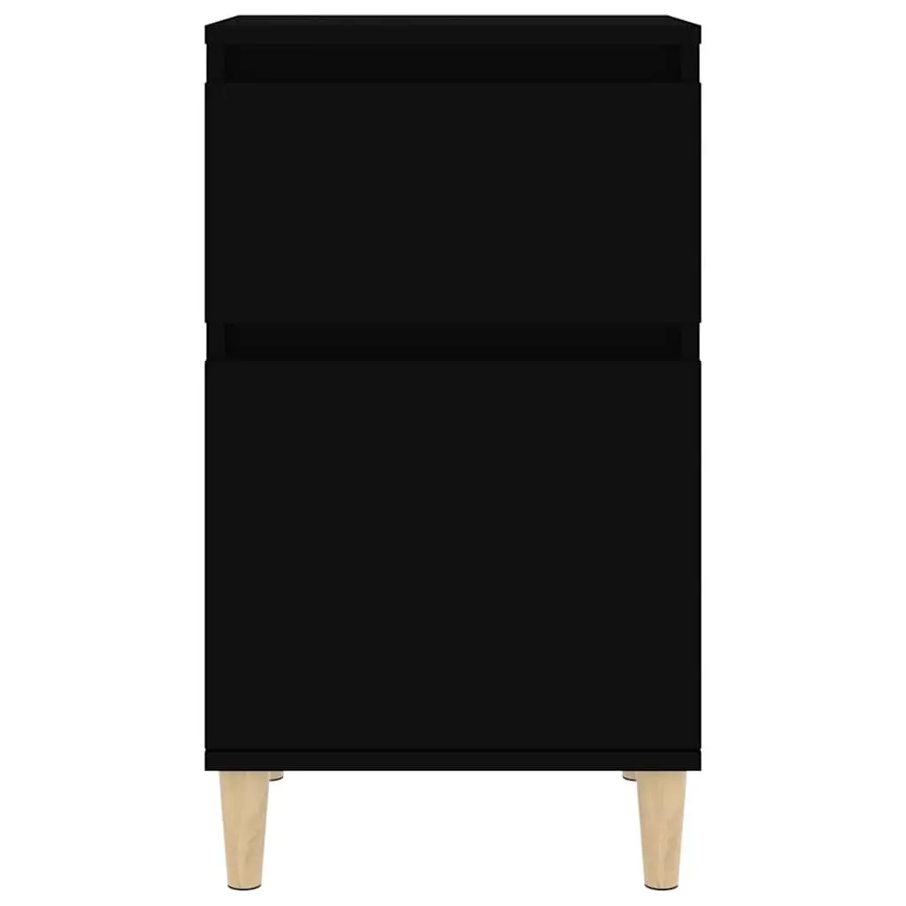 Black Nightstand for Bedroom Storage