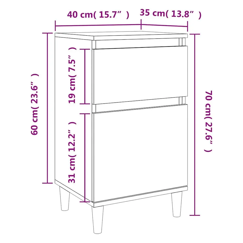 Black Nightstand for Bedroom Storage
