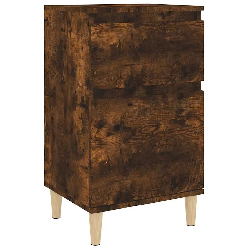 Brown Engineered Wood Bedside Cabinet 40x35x70 cm