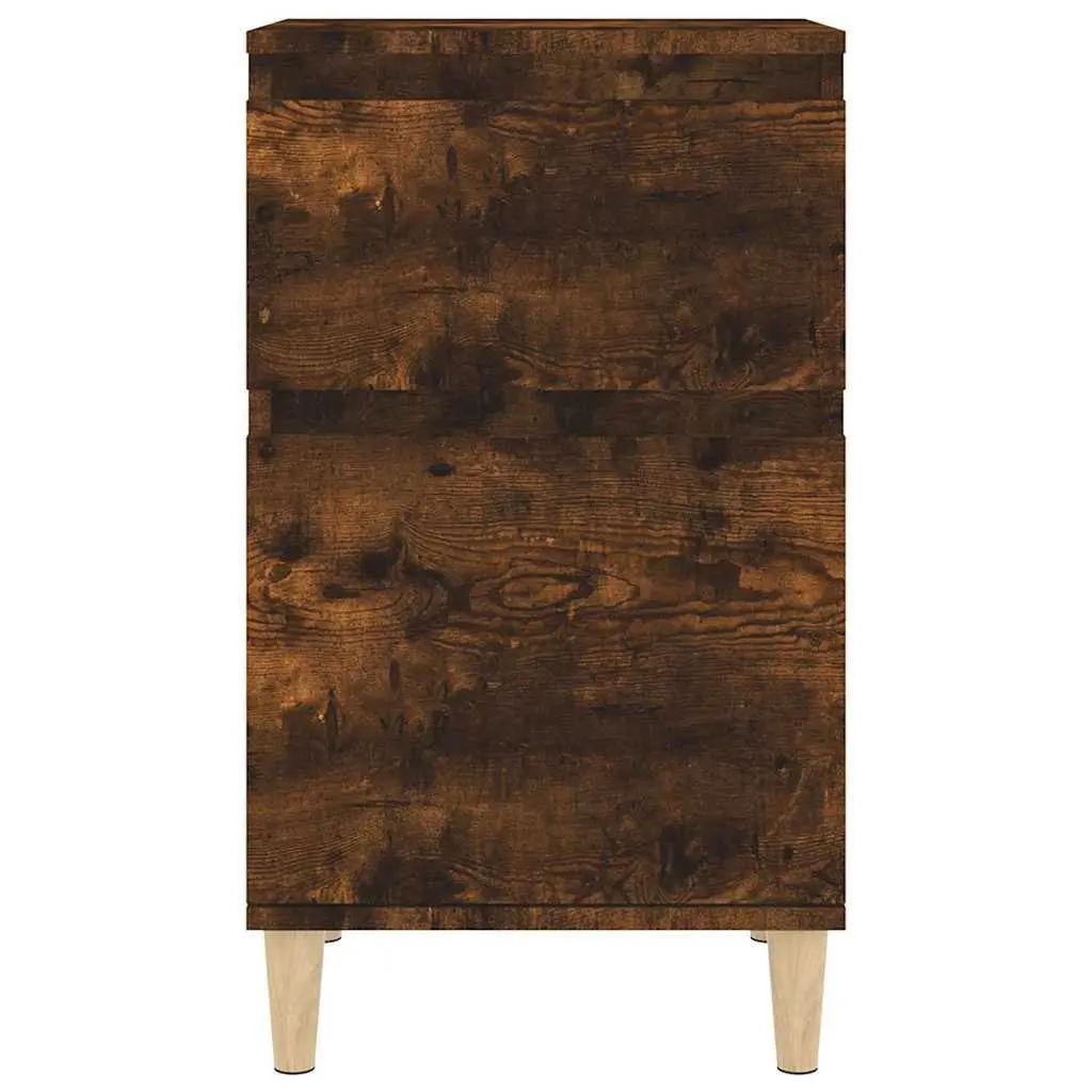 Brown Engineered Wood Bedside Cabinet 40x35x70 cm