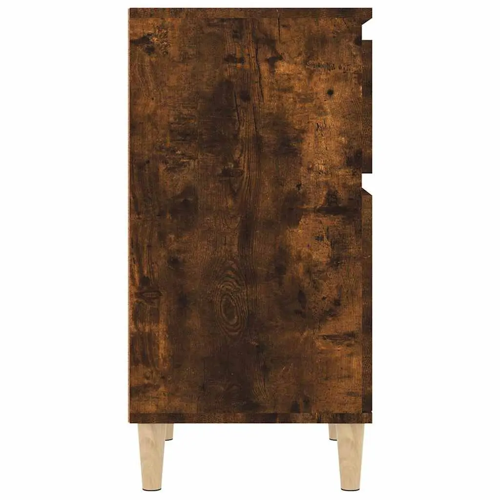 Brown Engineered Wood Bedside Cabinet 40x35x70 cm