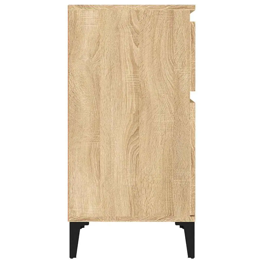 Bedside Cabinets Engineered Wood 40x35x70 cm Brown Set of 2