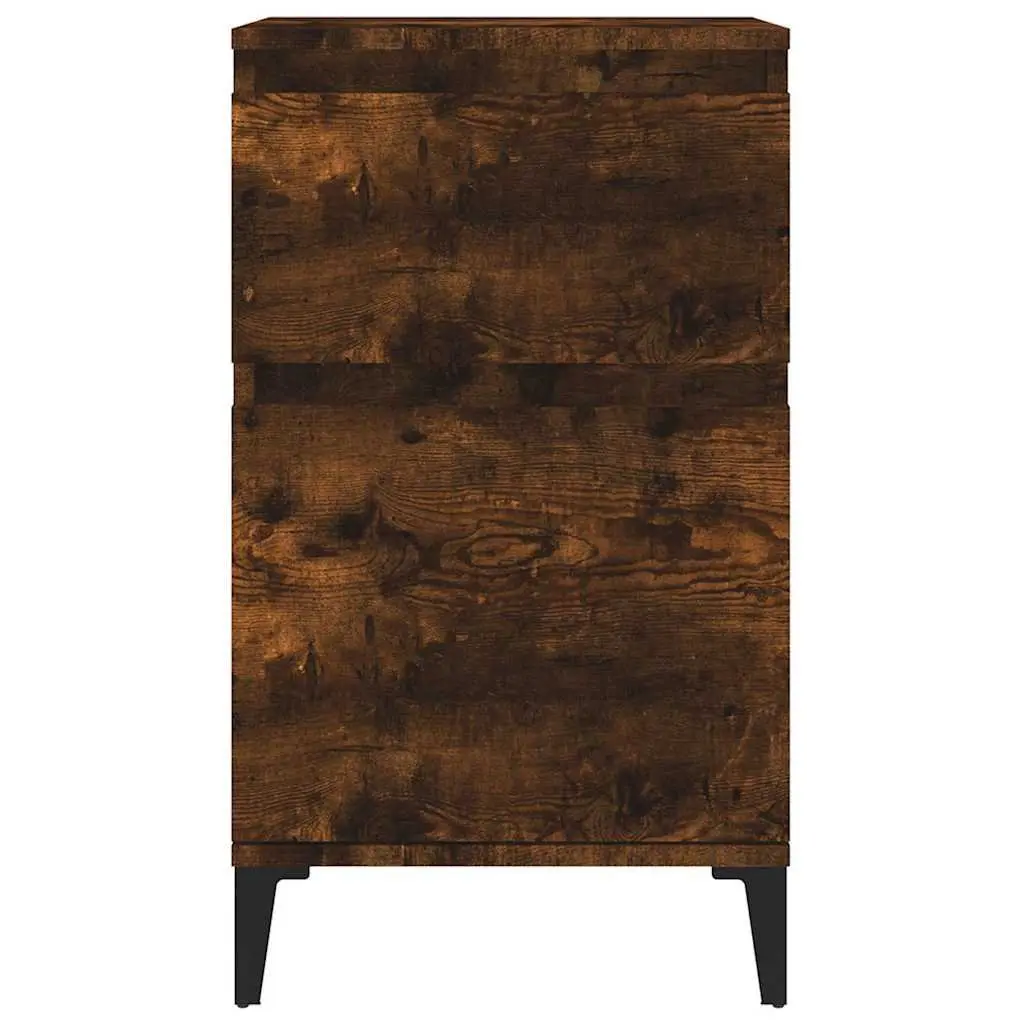 Brown Bedside Cabinets Set for Bedroom Storage