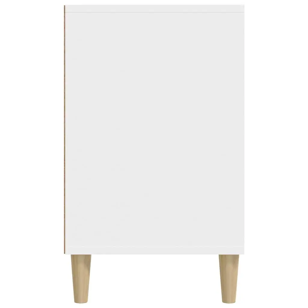 Shoe Cabinet in White with 5 Compartments