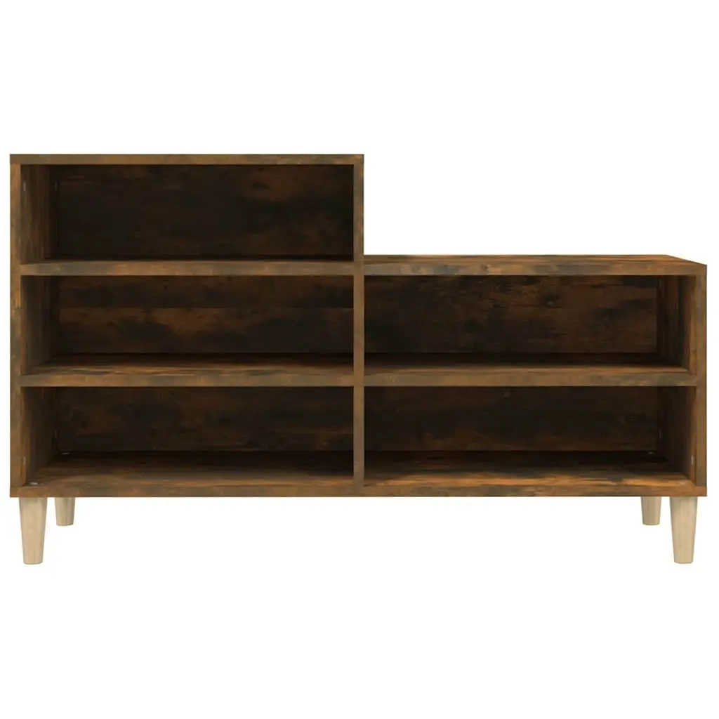 Shoe Cabinet Engineered Wood 102 x 36 x 60 cm Brown 5 Compartments