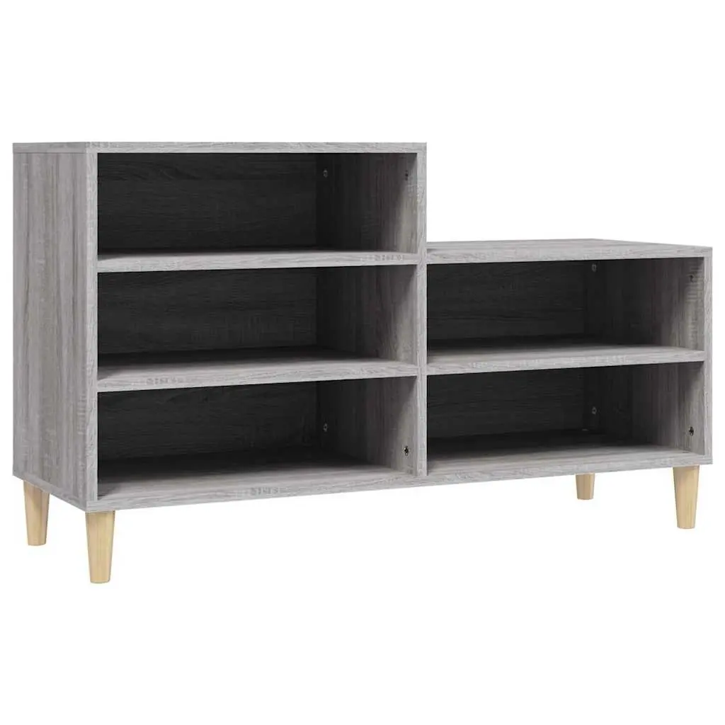 Shoe Cabinet Engineered Wood 102x36x60cm Grey Sonoma