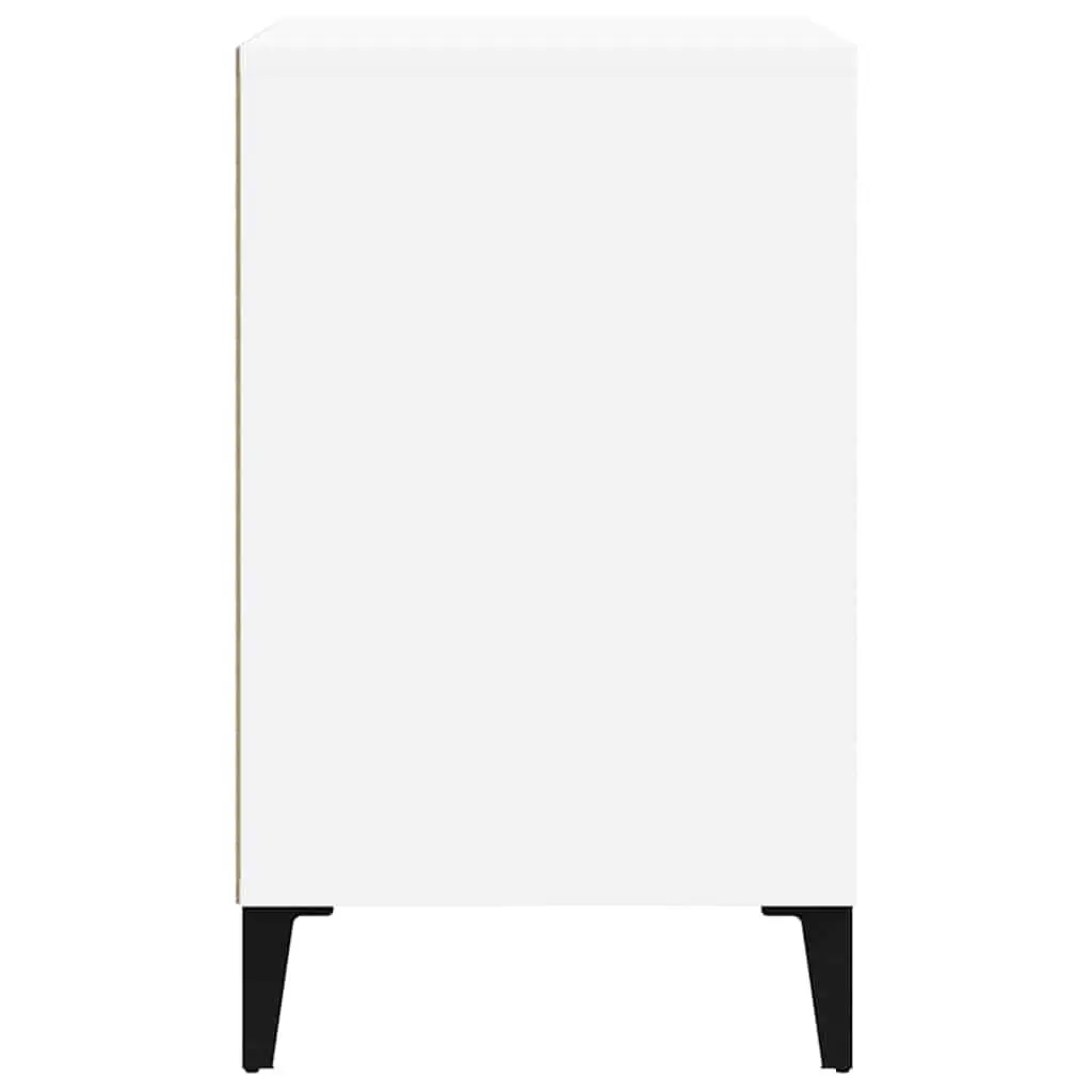 Shoe Cabinet Engineered Wood 5 Shelves White High Gloss