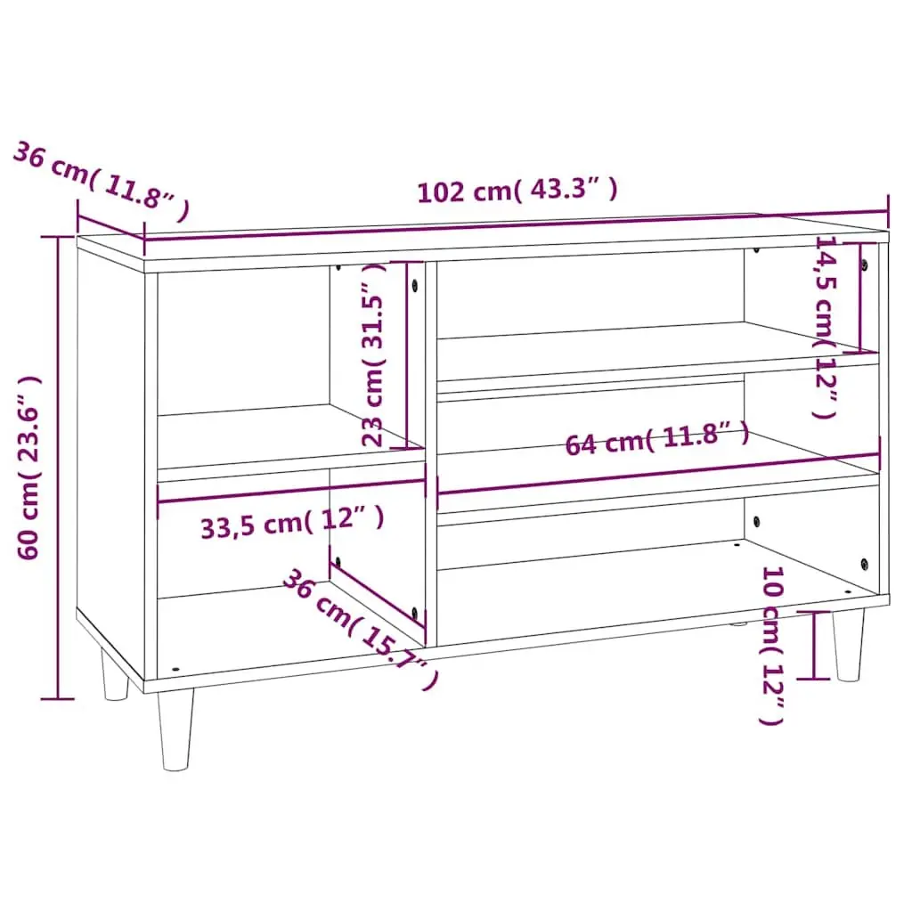 Brown Engineered Wood Shoe Cabinet with Ample Storage
