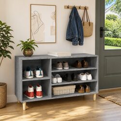 Grey Sonoma Engineered Wood Shoe Cabinet Storage Solution