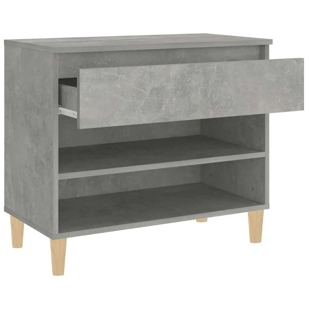 Shoe Cabinet Engineered Wood 70x36x60cm Grey