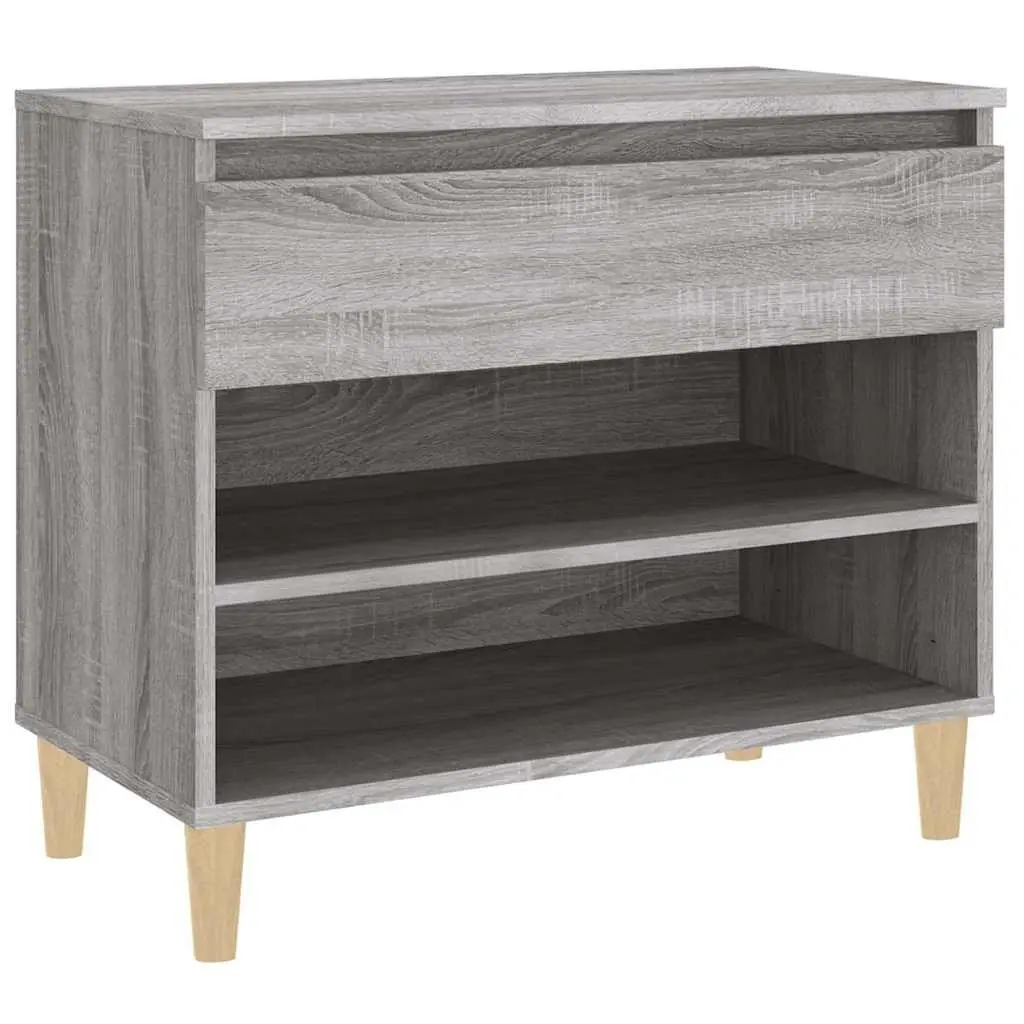 Shoe Cabinet Engineered Wood 70x36x60 cm Grey Sonoma
