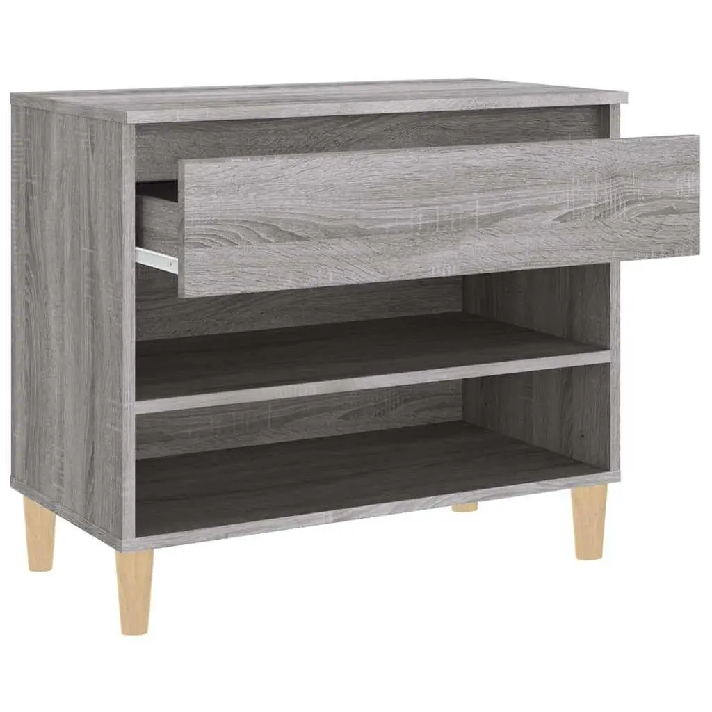 Shoe Cabinet Engineered Wood 70x36x60 cm Grey Sonoma