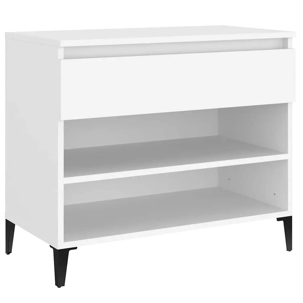 Shoe Cabinet Engineered Wood 70x36x60 cm White
