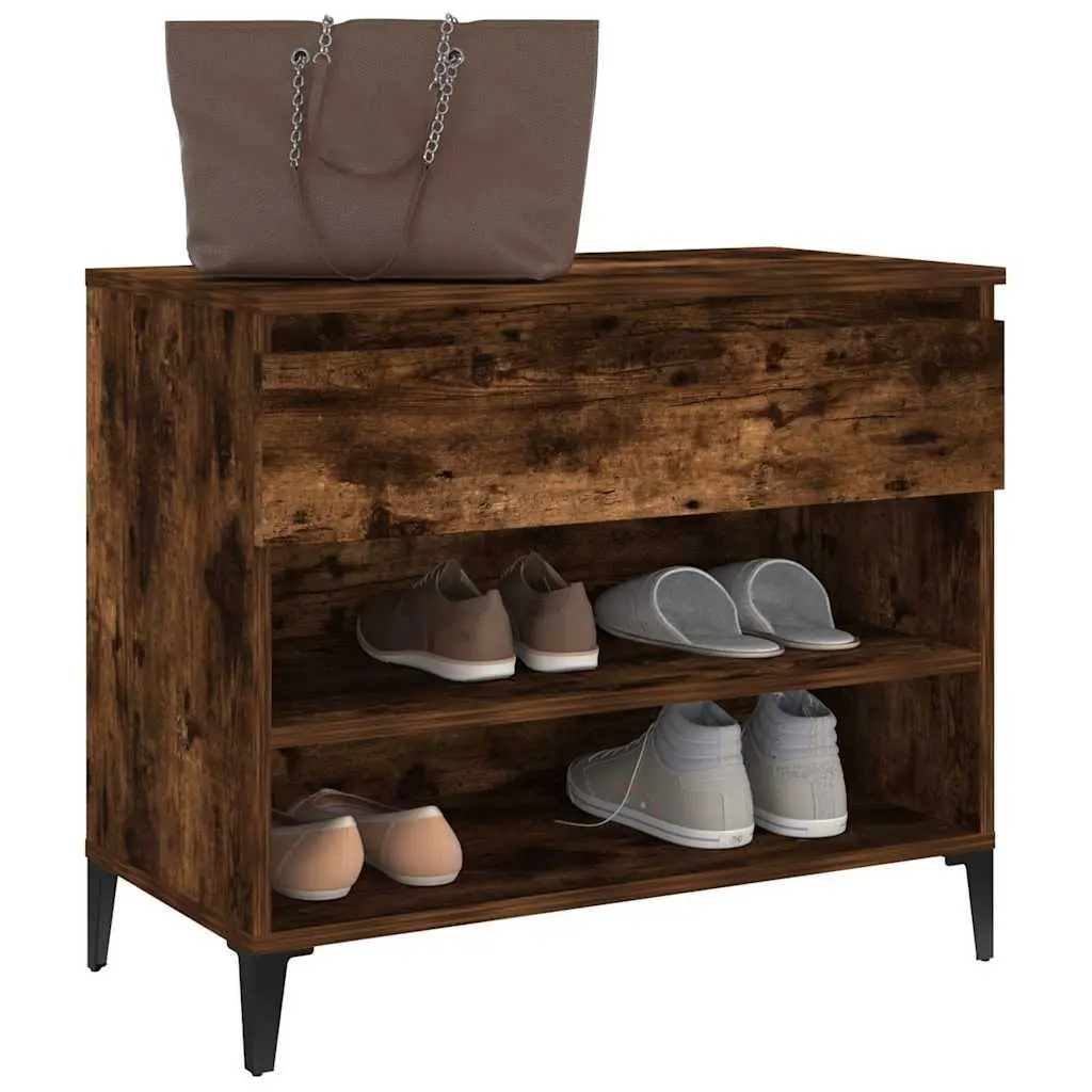Shoe Cabinet Engineered Wood 70W x 36D x 60H cm Brown