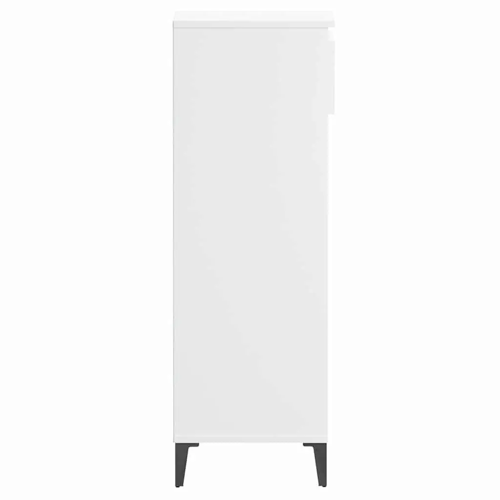 Shoe Rack Engineered Wood 40x36x105cm White