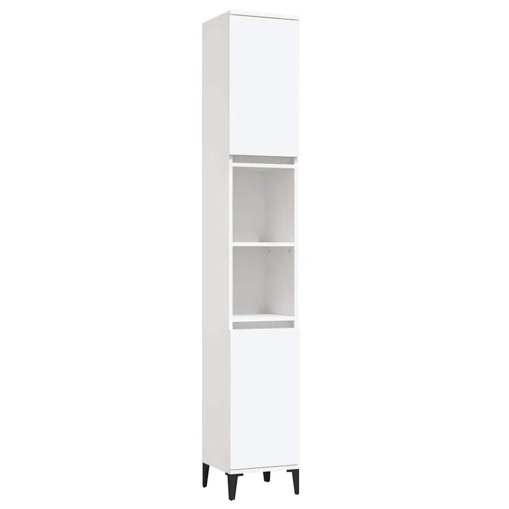 White Bathroom Vanity Cabinet for Organized Storage