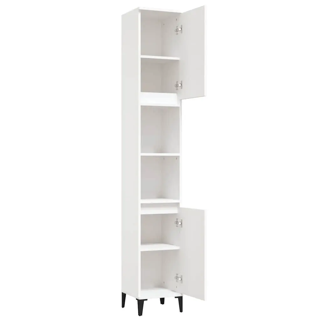White Bathroom Vanity Cabinet for Organized Storage