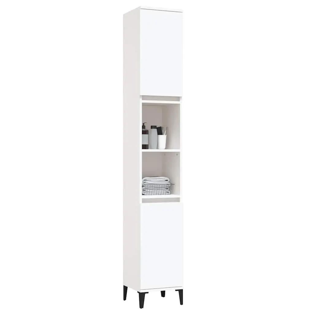 White Bathroom Vanity Cabinet for Organized Storage