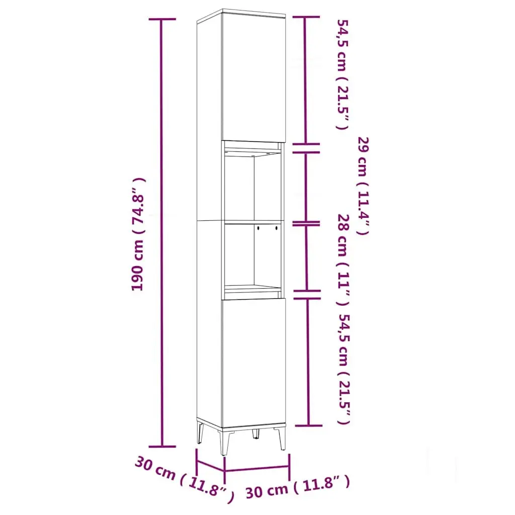 White Bathroom Vanity Cabinet for Organized Storage