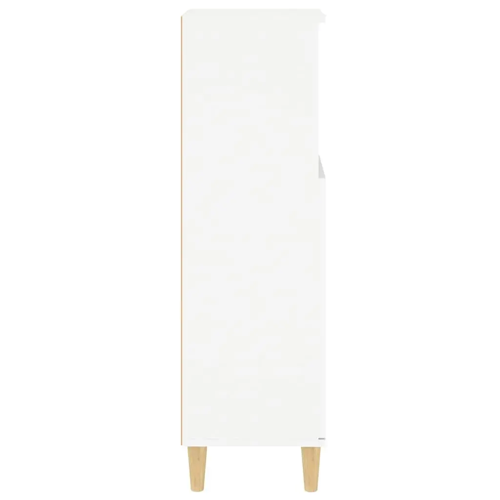 Engineered Wood Bathroom Vanity Cabinet with Eucalyptus Feet