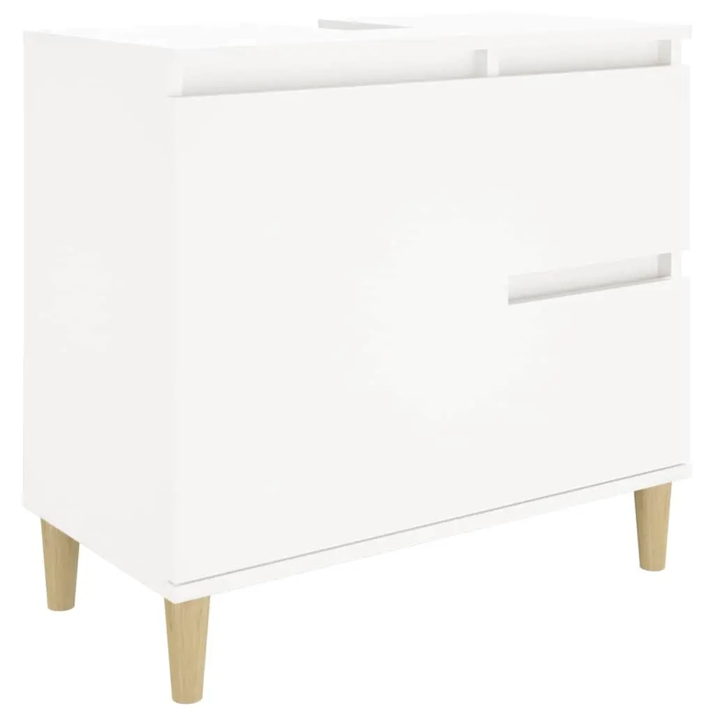 White Bathroom Vanity Cabinet with Durable Drawers