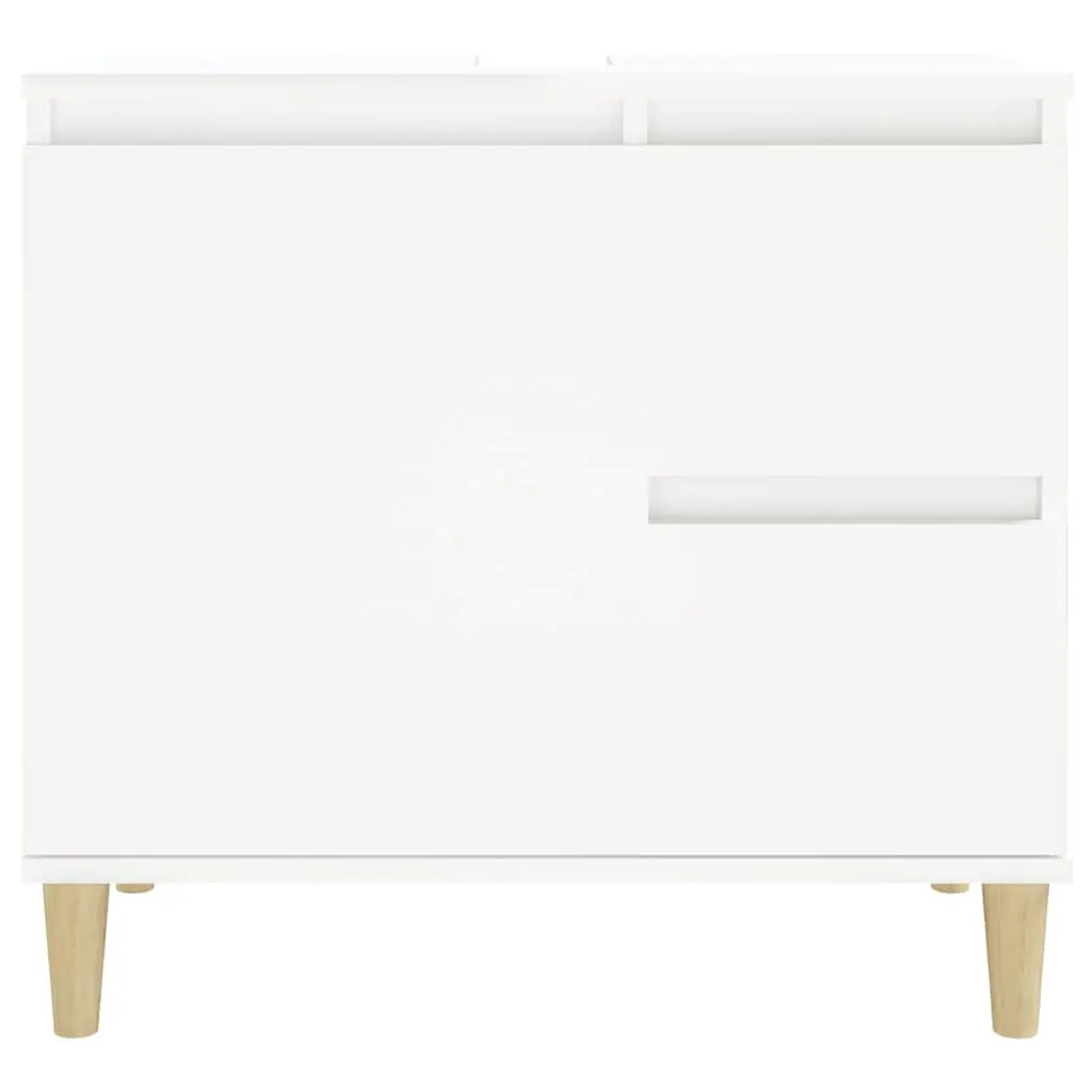 White Bathroom Vanity Cabinet with Durable Drawers