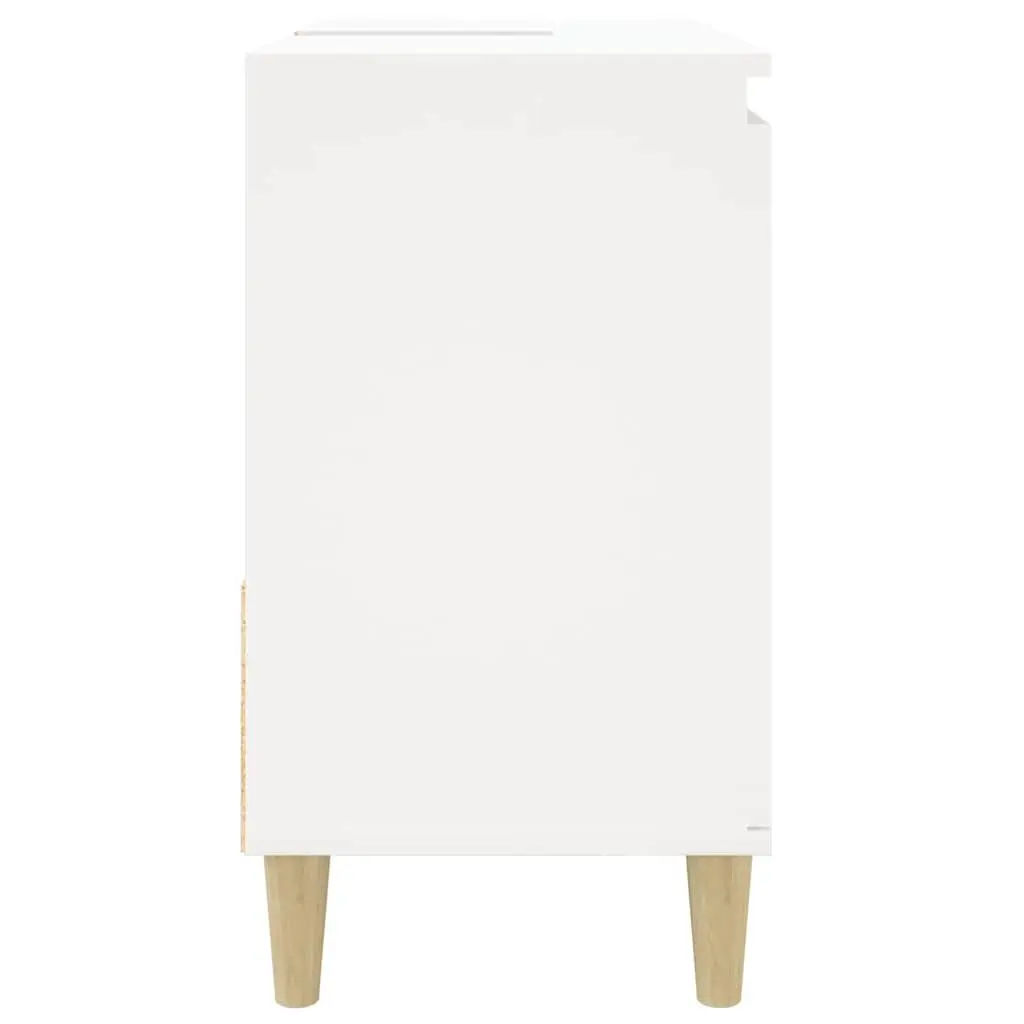 White Bathroom Vanity Cabinet with Durable Drawers