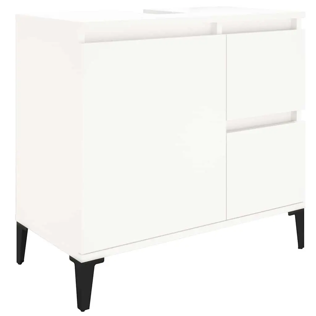 White Bathroom Vanity Cabinet with 2 Drawers