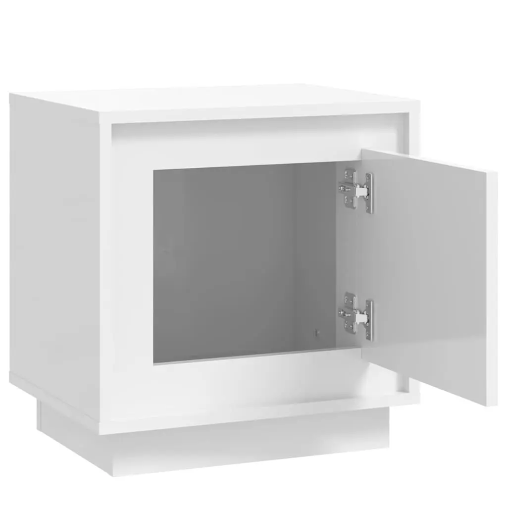 Bedside Cabinets Engineered Wood 44x35x45cm White Set of 2
