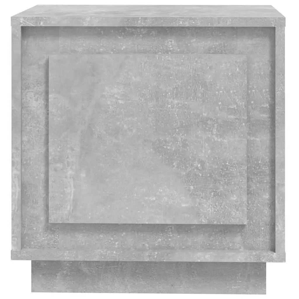 Grey Engineered Wood Bedside Cabinet Set of 2