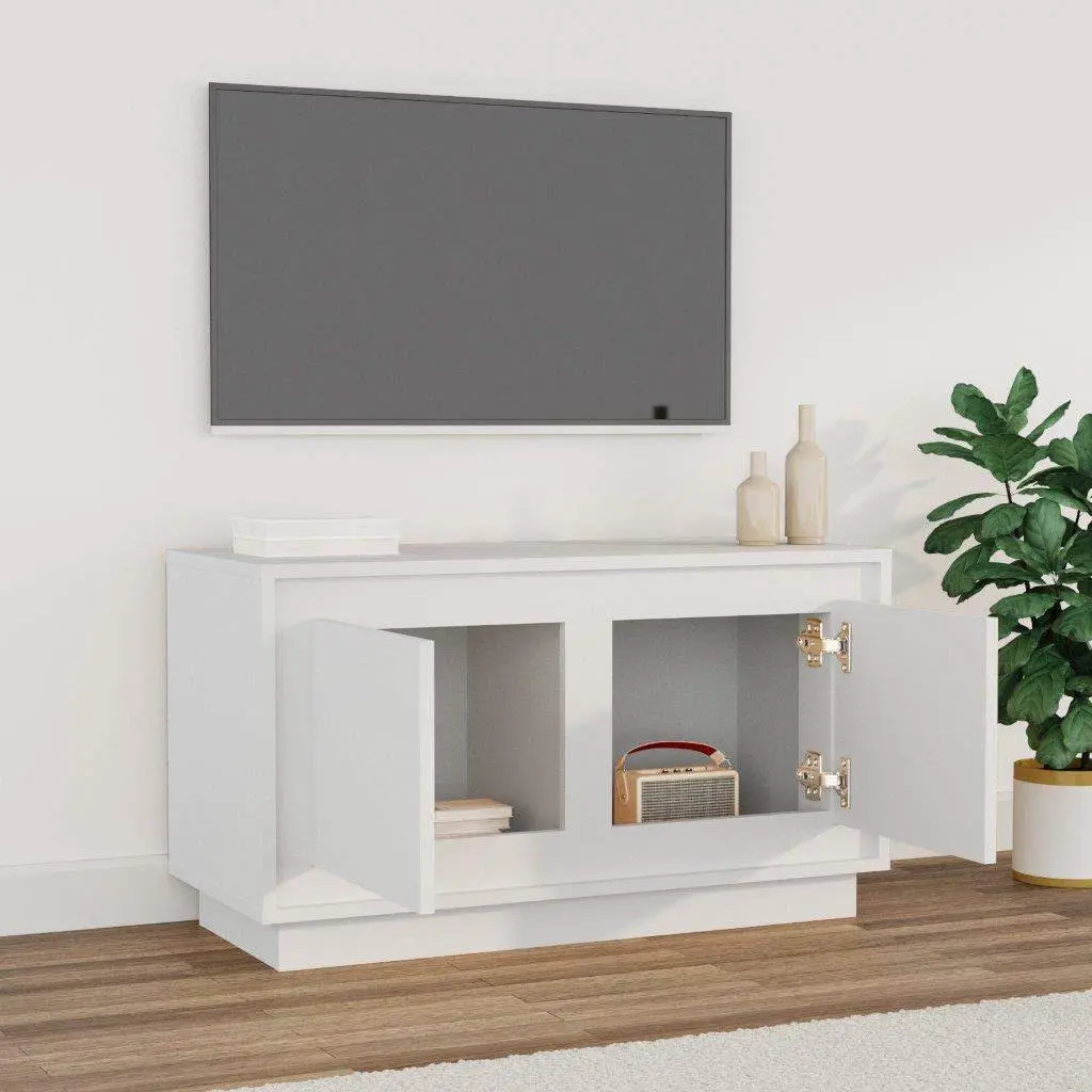 TV Cabinet Engineered Wood 80x35x45cm White