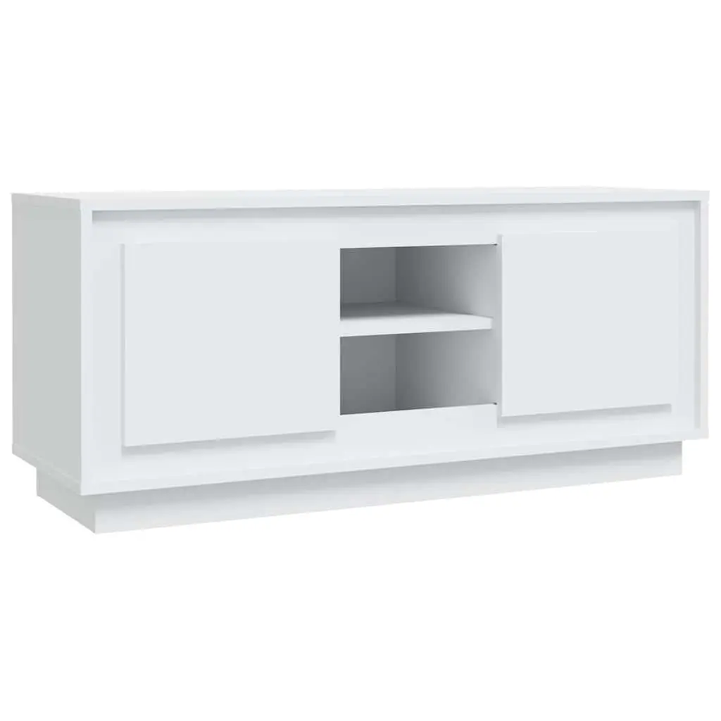White TV Cabinet for Living Room Storage