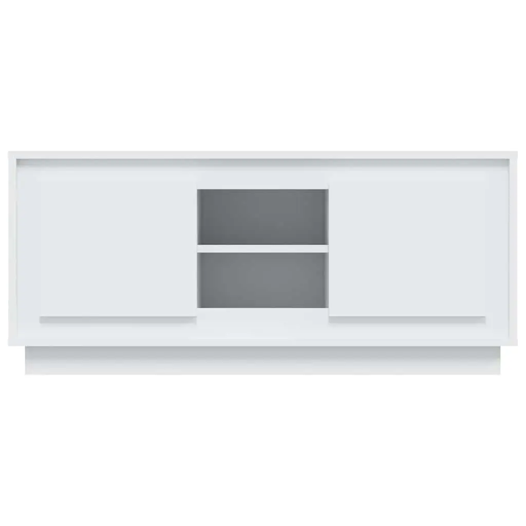 White TV Cabinet for Living Room Storage