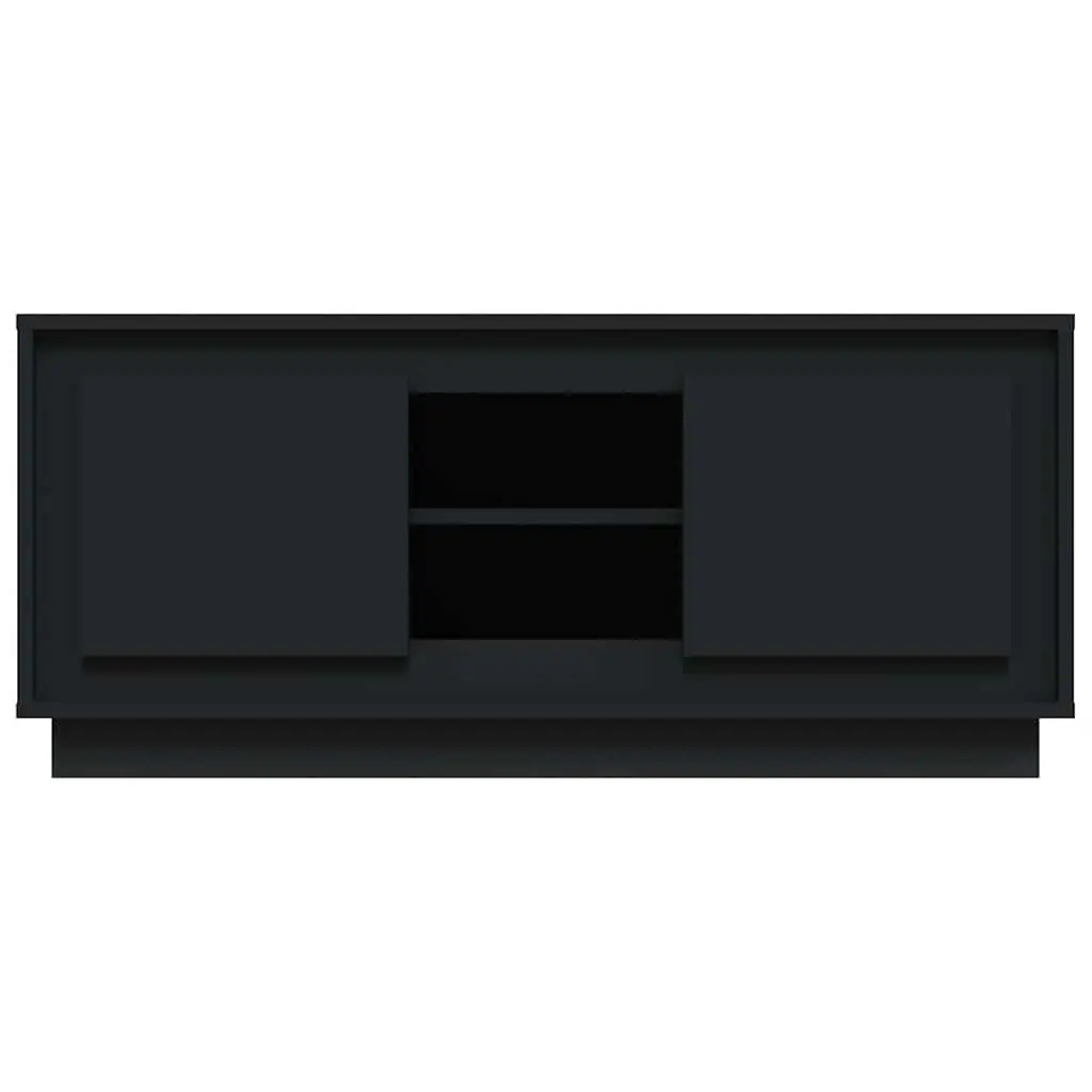 TV Cabinet Engineered Wood 102x35x45 cm Black