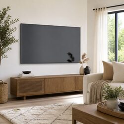 Stylish Grey TV Cabinet 102x35x45 cm Media Stand