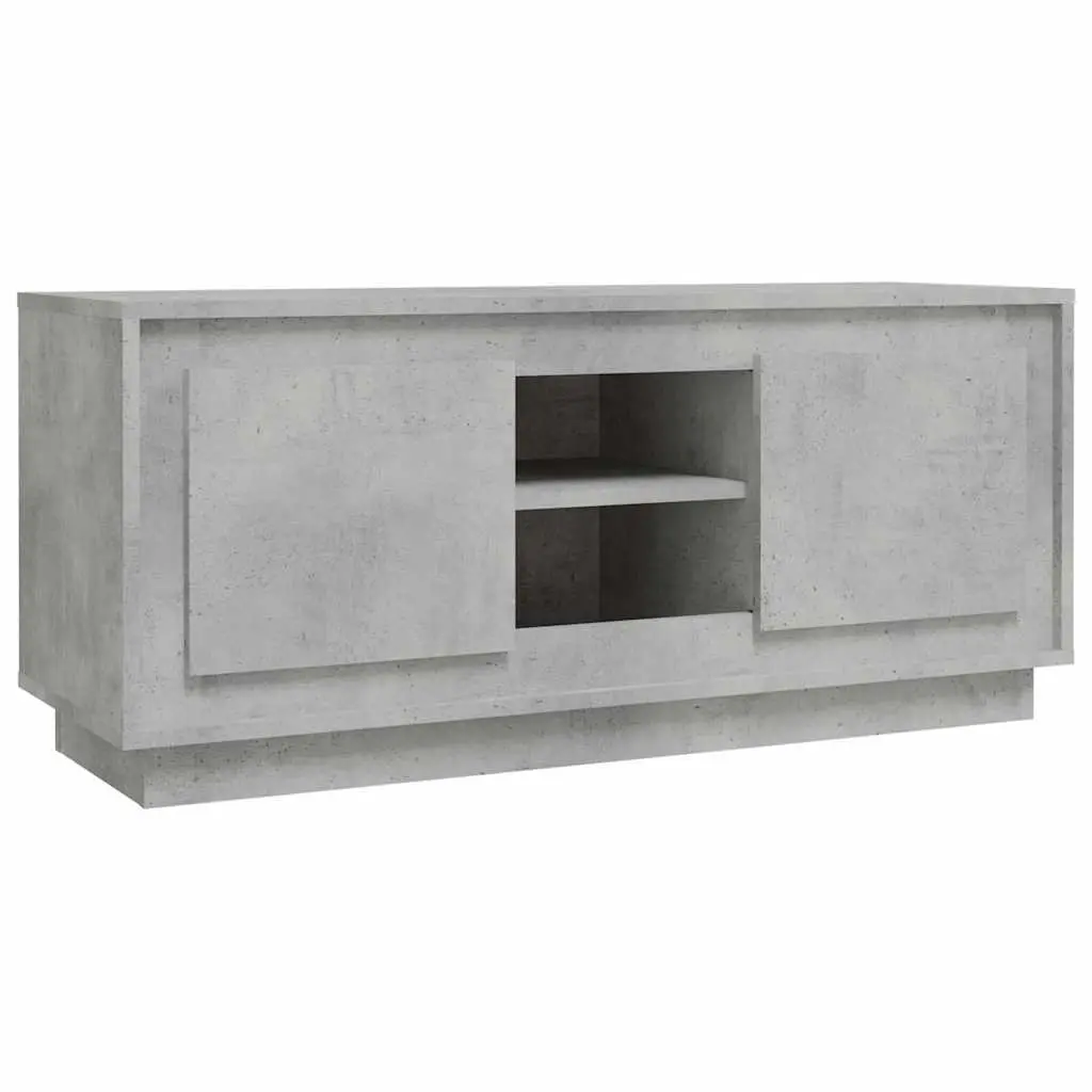 Grey TV Cabinet 102x35x45 cm Media Stand