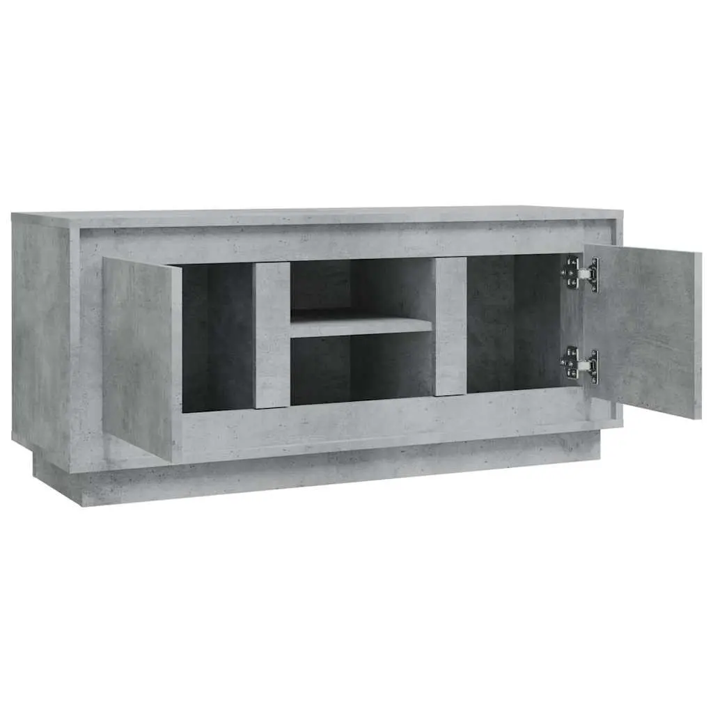 Grey TV Cabinet 102x35x45 cm Media Stand