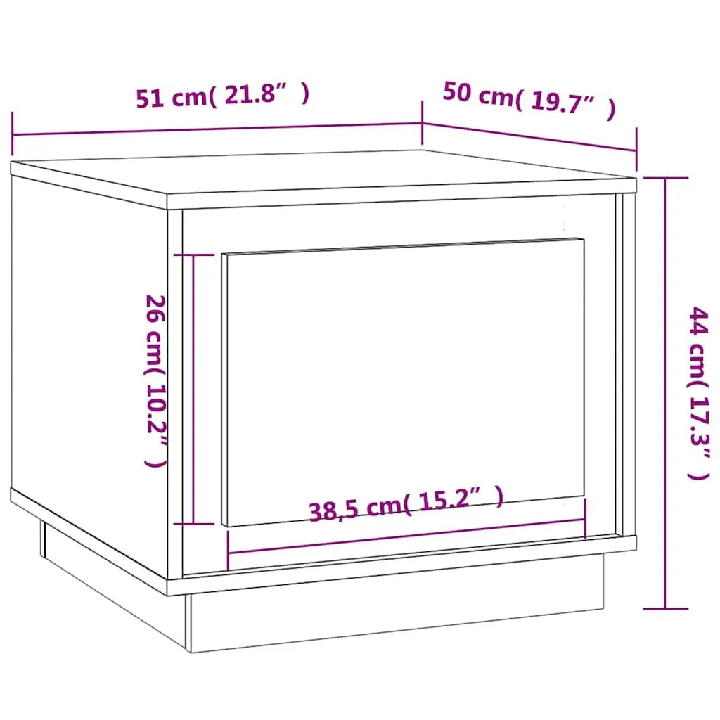 White Coffee Table Storage Cabinet for Living Rooms
