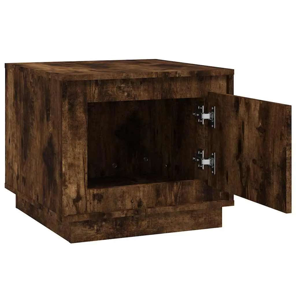 Engineered Wood Coffee Table with Storage in Smoked Oak