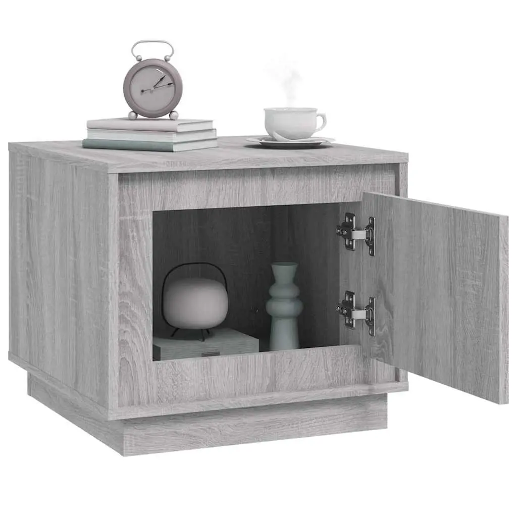 Coffee Table Grey Sonoma Engineered Wood Storage Cabinet Living Room Furniture