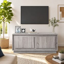 Durable Grey Sonoma Coffee Table with Storage Compartments